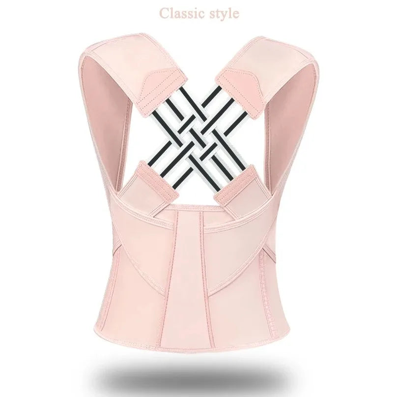 Ceinture correctrice de posture réglable – Soutien d'épaule respirant pour femmes, étudiants et enfants, soutien d'alignement du dos