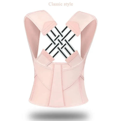Ceinture correctrice de posture réglable – Soutien d'épaule respirant pour femmes, étudiants et enfants, soutien d'alignement du dos