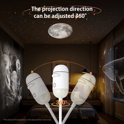 Lámpara proyector USB LED de cielo estrellado y galaxia – Luz nocturna de Saturno para coche, habitación y decoración de techo
