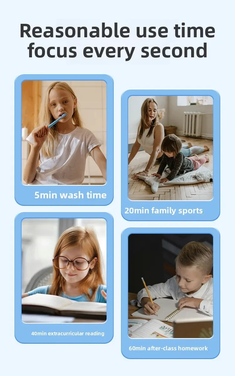 Temporizador visual de 60 minutos con luz nocturna – Reloj de cuenta regresiva para niños, estudiantes y productividad