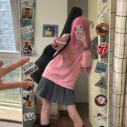 Bocchi the Rock! Cosplay Costume – Hitori Gotou / Ryou Yamada / Nijika Ijichi Pink School Uniform Set (Women’s Halloween Outfit)
