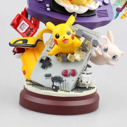 Figura de anime Pokémon de 20 cm – Estatua de PVC de Pikachu, Mew y Charizard para exhibición de mesa, decoración de sala de juegos y regalos para coleccionistas