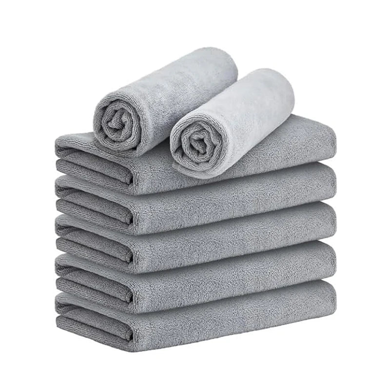 Toallas de Salón de Microfibra, 5/2 uds. – Toallas Negras para Peluquero, Toallas a Prueba de Lejía para el Hogar, Hotel, Salón de Belleza y Uso Profesional del Cabello