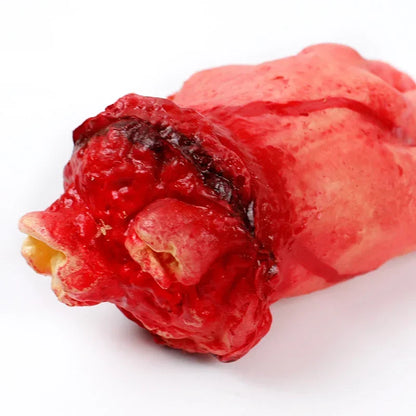 Halloween Fake Body Parts Props – Scary Bloody Human Brain, Heart, Hand, Finger, Leg & Foot Decorations for Halloween Parties, Haunted Houses & Horror Decor