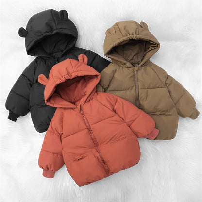 Baby and Toddler Winter Jacket 2-6 Years, Thick Warm Hooded Coat for Boys and Girls, Windproof Children’s Outerwear Snowsuit