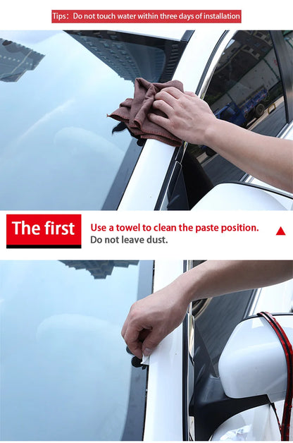 SEAMETAL Joint d'étanchéité en caoutchouc pour automobile – Bande d'étanchéité universelle pour porte de voiture, fenêtre, toit et pare-brise pour la réduction du bruit et la protection anti-collision.