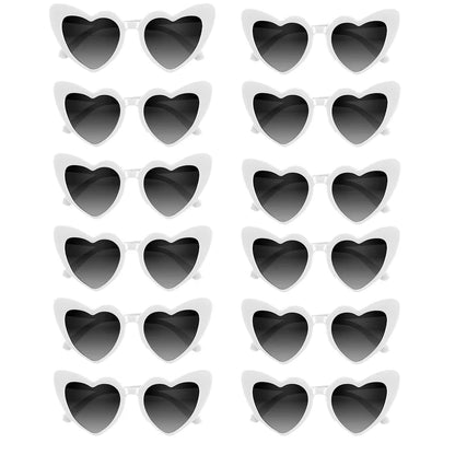 12–120PCS Personalized Heart Sunglasses with Pen – Wedding & Bachelorette Party Favors, Bridal Party Photo Props & Gifts