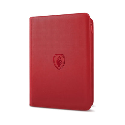 9 Pocket Zipper Trading Card Binder | 360 Card Holder Album with Premium PU Cover & Side-Loading Sleeves