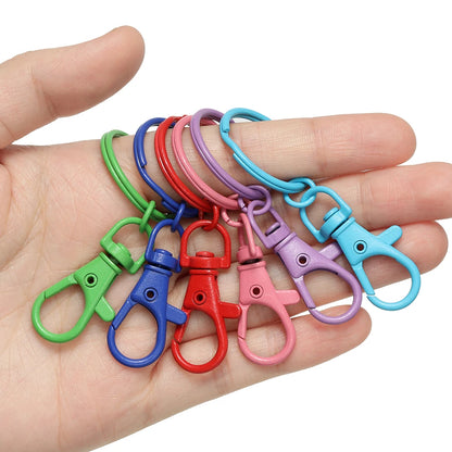 5–10 Piece Multicolor Keyring Lobster Clasp Hooks with Adjustable Buckles – DIY Keychain, Bag Charm, Doll & Jewelry Making Accessories