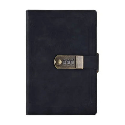 A5 Retro Password Lock Diary – 200-Page Journal Notebook with Secure Lock