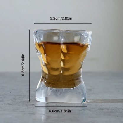 Funny Transparent Crystal Whiskey Glass, Unique Sexy Design Drinking Cup, Vodka Shot Glass, Coffee, Juice, Cocktail and Beer Glassware, Creative Bar Drinkware Gift