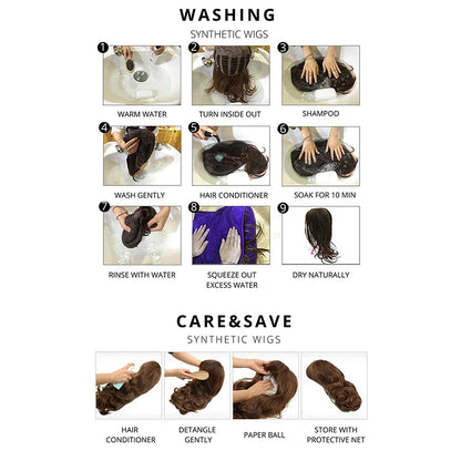 Cosplay Wig – Black Pear Blossom Style Inspired by Qiao Ling (Synthetic Fiber Anime Character Wig)