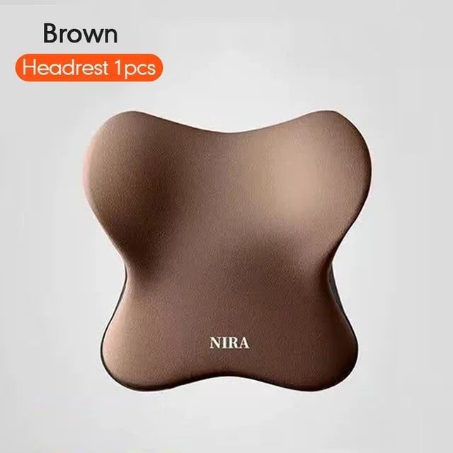Ensemble coussin appui-tête et support lombaire en mousse à mémoire de forme pour voiture – Oreiller universel cou et dos pour un confort de conduite
