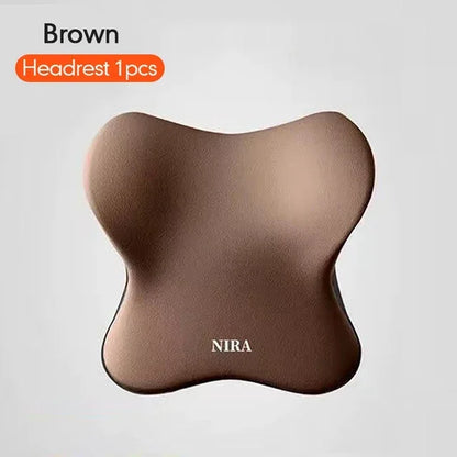 Ensemble coussin appui-tête et support lombaire en mousse à mémoire de forme pour voiture – Oreiller universel cou et dos pour un confort de conduite