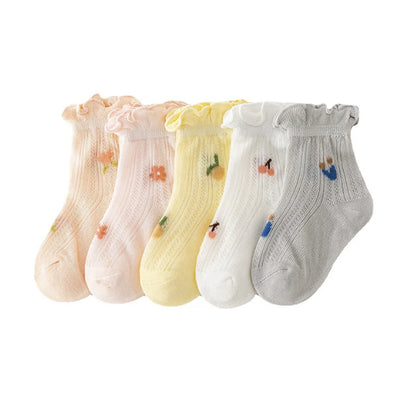 3 paires de chaussettes nouveau-né douces et respirantes en coton fin pour bébés