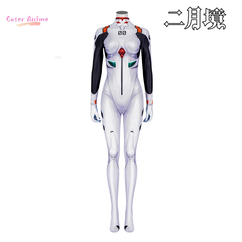 Ayanami Rei Cosplay Costume – Neon Genesis Evangelion Game Uniform (Unisex Outfit for Halloween, Carnival & Party Props)