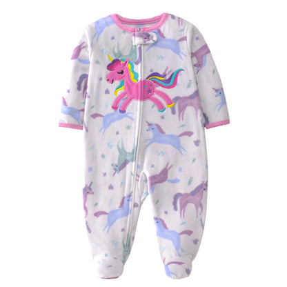 2026 Unisex Baby Fleece Romper – Warm Winter Jumpsuit for Newborn Boys & Girls, Soft Infant Clothing for Babies & Toddlers