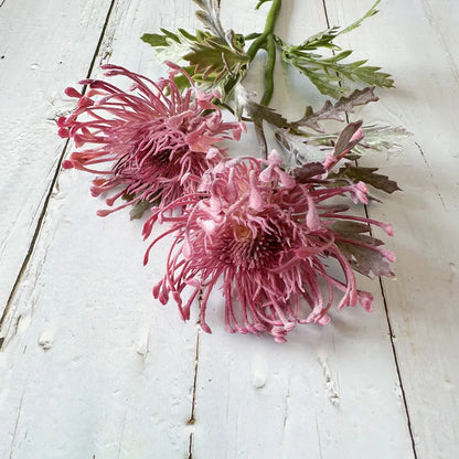 Flores artificiales de crisantemo araña – Decoración floral de crisantemo sintético realista para el hogar, habitaciones, bodas, Navidad, Pascua y arreglos de mesa