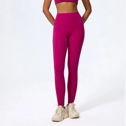 Women’s High Waist Yoga Leggings – Super Soft Gym Running Workout Tights with Push-Up Fit