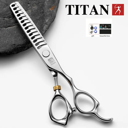 TITAN Professional Barber Scissors – Japan 440C Steel Hair Cutting & Thinning Shears | 5.0/5.5/6.0/6.5 Inch Hairdressing Tools