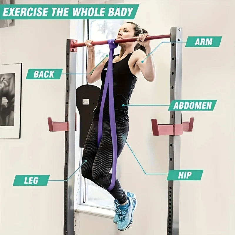 Ensemble de bandes de résistance – Bandes d'aide aux tractions et sangles d'exercice pour l'entraînement des jambes, la remise en forme en salle de sport, les entraînements à domicile et l'équipement de musculation