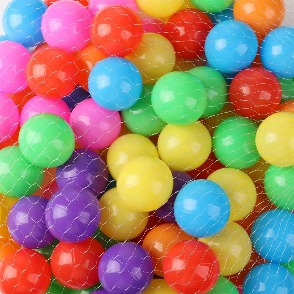 100Pcs Soft Colorful Water Pool Ocean Wave Balls – Outdoor Sports Inflatable Stress Relief Air Balls for Kids, Eco-Friendly Funny Toy Set