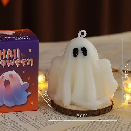 Halloween Ghost Scented Candle – Creative Wax Ghost Candle for Aromatherapy, Home Decoration & Premium Holiday Gifts