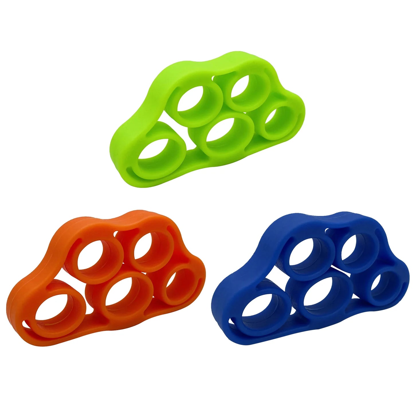 Fortalecedor de dedos de silicona – Ejercitador de manos y dedos para guitarristas, rehabilitación y fitness de manos