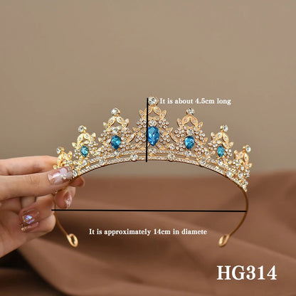 Princess Crystal Tiara Crown for Girls – Elegant Birthday, Dance & Party Hair Accessory