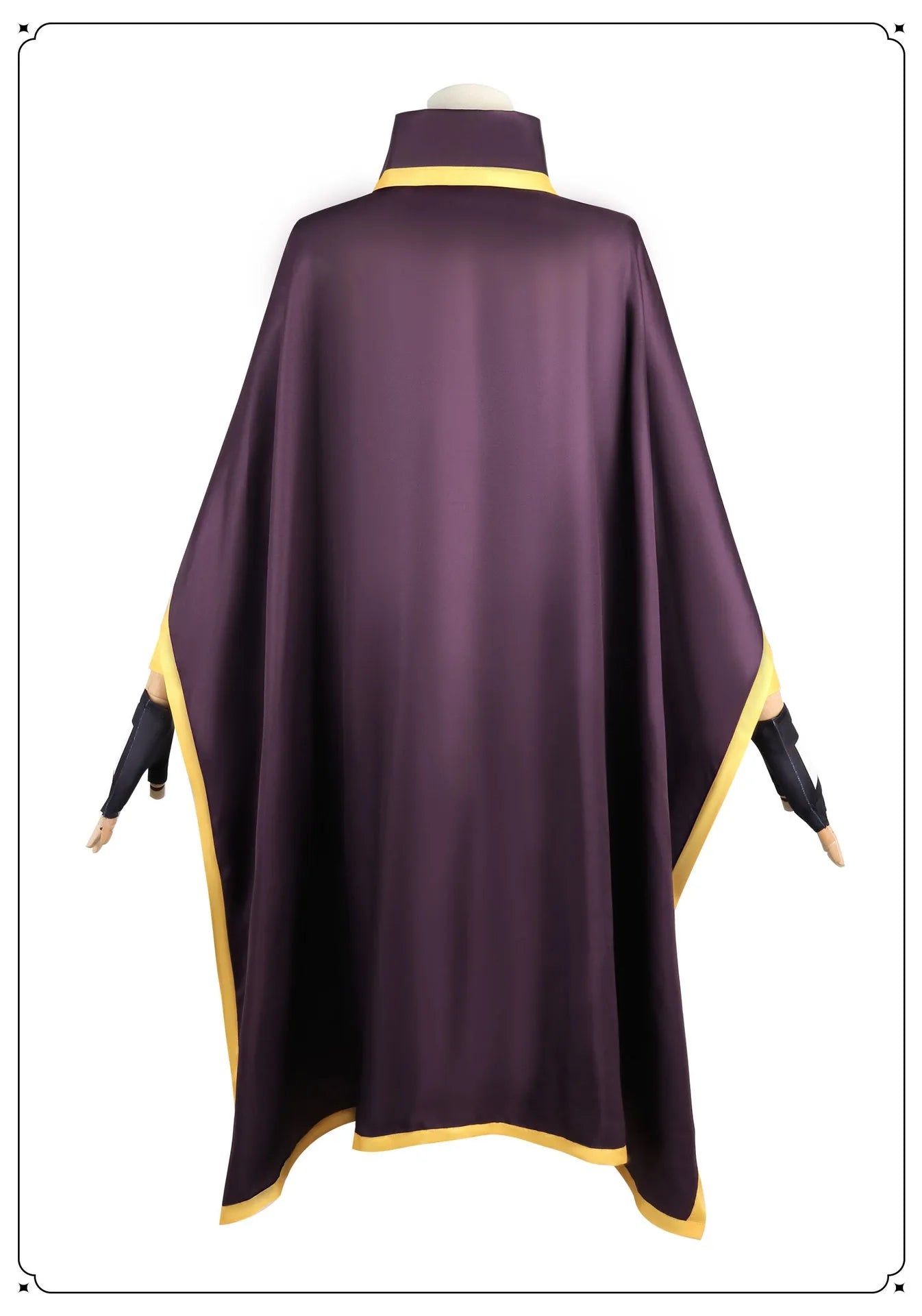 KonoSuba Megumin Cosplay Costume – Witch Cloak Set with Wig, Hat, Blindfold & Stockings (Women’s Halloween Outfit)