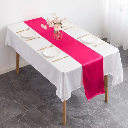 Luxury Satin Table Runner – Modern Elegant Pattern Table Decoration for Wedding, Birthday Party, Hotel, Banquet & Events