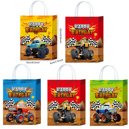 Bolsas de regalo de papel kraft de 5/10/25/50 piezas con asas – Bolsas de regalo y dulces de 10 colores para cumpleaños, bodas, baby showers y empaques de regalo