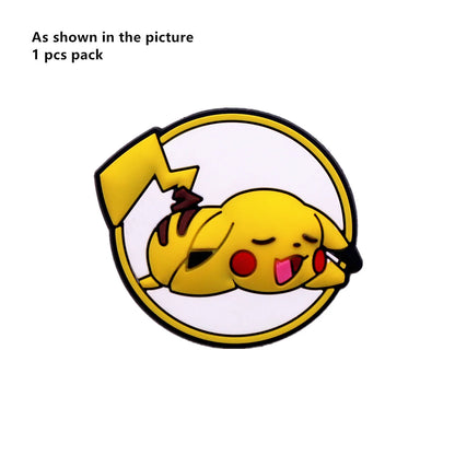 1PC Pokémon PVC Shoe Charms – Cute Pikachu & Squirtle Clog Pins for Sandals, Shoes, Backpacks & Accessories