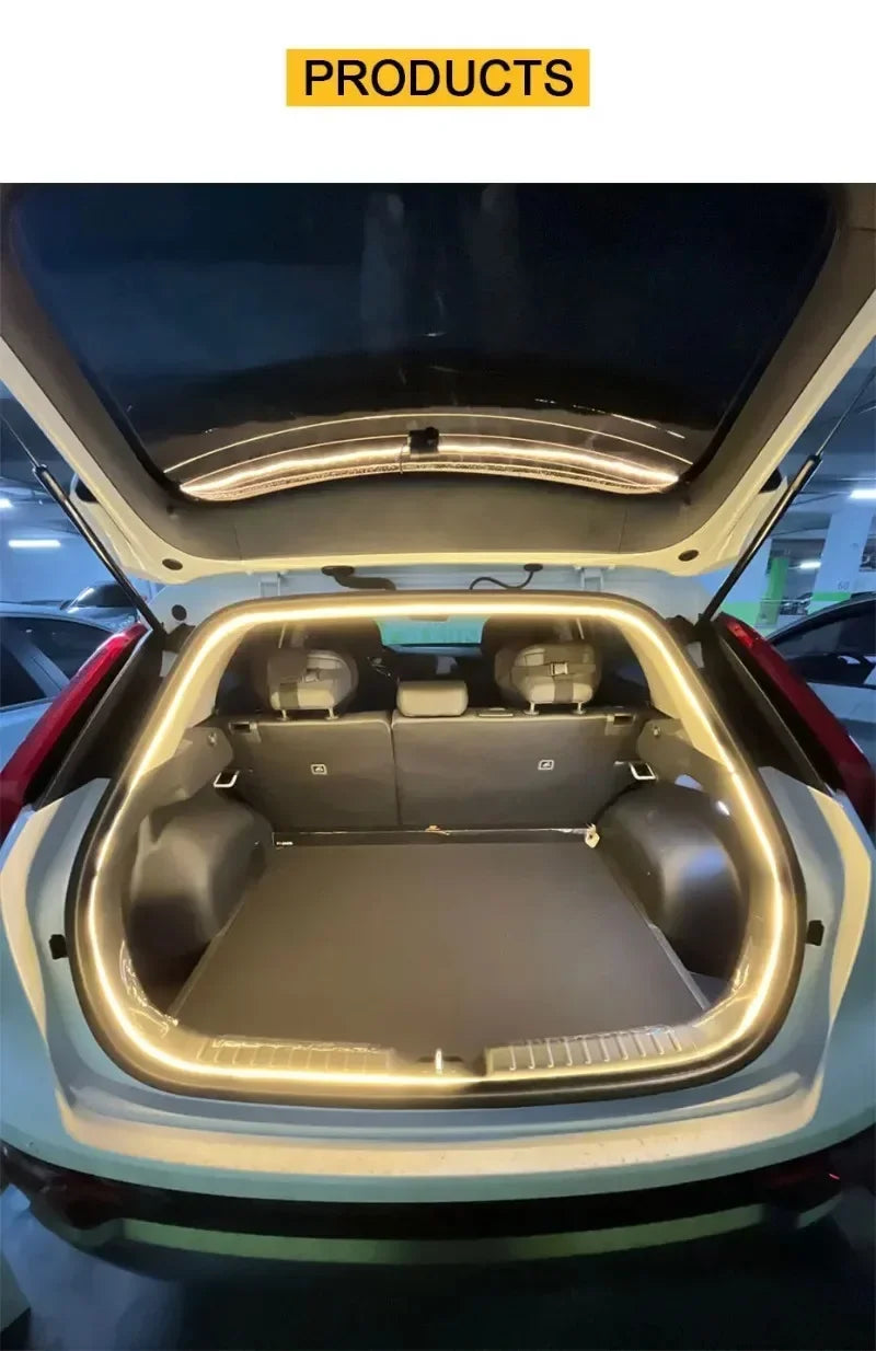 Automatic LED Car Trunk Light Strip – High-Brightness Wireless Tailgate Ambient Interior Lighting