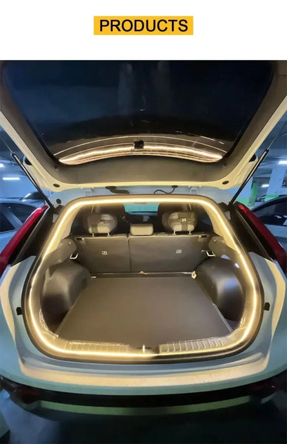 Automatic LED Car Trunk Light Strip – High-Brightness Wireless Tailgate Ambient Interior Lighting