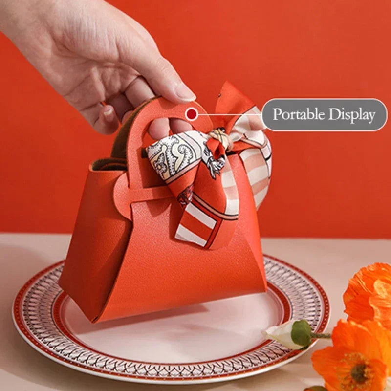 20PCS Bolsas de Regalo de Cuero con Cinta de Lazo – Mini Bolsos para Recuerdos de Bodas, Navidad, Dulces, Regalos y Empaque de Lujo para Fiestas