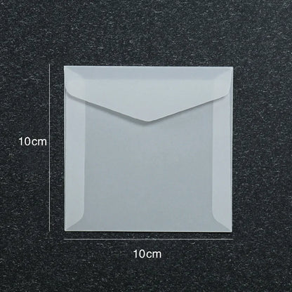 Lot de 50 enveloppes vierges translucides pour invitations, cartes postales, cartes de mariage, courriers professionnels et cartes cadeaux