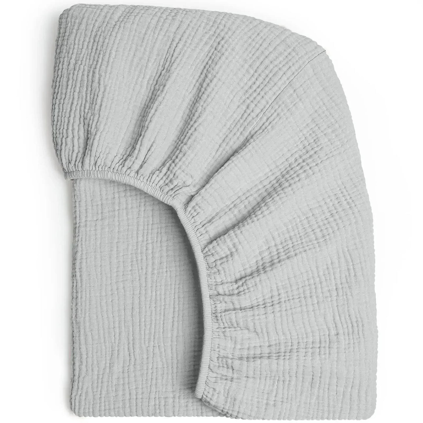 Sábana de cuna de algodón muselina suave y transpirable para bebé – Sábana ajustable universal para cunas de recién nacidos, moisés y camas infantiles