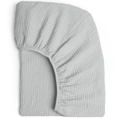 Sábana de cuna de algodón muselina suave y transpirable para bebé – Sábana ajustable universal para cunas de recién nacidos, moisés y camas infantiles