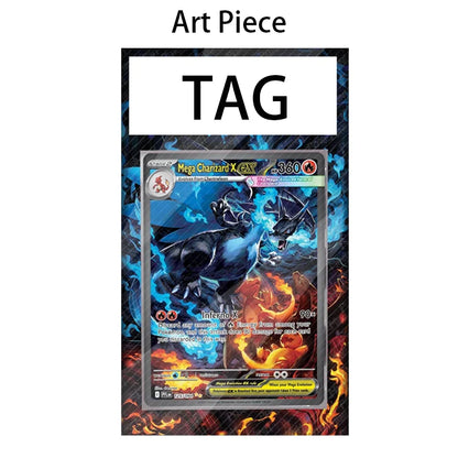 Llavero de exhibición de arte de anime inspirado en Mega Evolución | Regalo para fans con estuche protector de acrílico reciclable