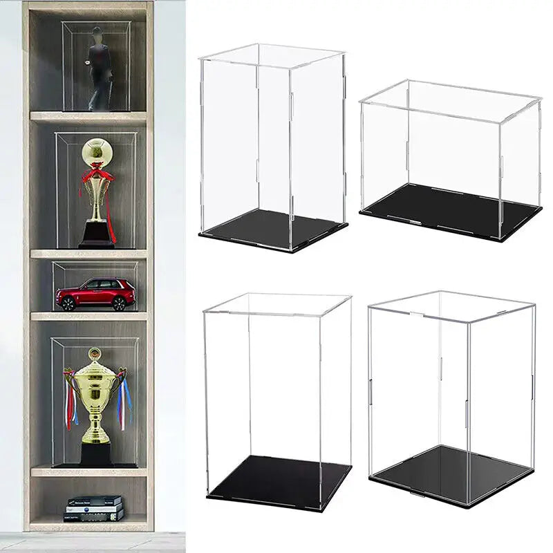 Estuche de exhibición de acrílico transparente para coleccionables - Vitrina protectora a prueba de polvo para figuras de acción y juguetes