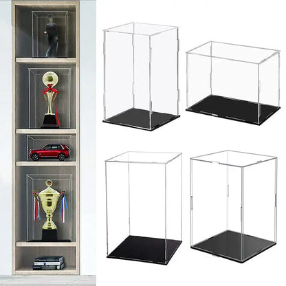Estuche de exhibición de acrílico transparente para coleccionables - Vitrina protectora a prueba de polvo para figuras de acción y juguetes