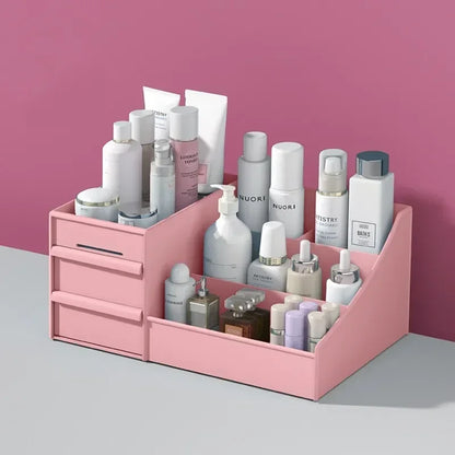 Plastic Desktop Storage Organizer – Multi-Drawer Makeup, Skincare & Office Supply Organizer
