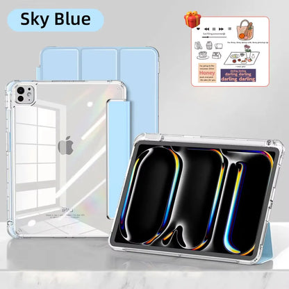 Étui pour iPad avec porte-crayon pour iPad Air 6/5, iPad Pro 11/12.9/13, iPad 10e génération, 10.2, 9.7 et iPad Mini 7/6 – Étui intelligent de protection