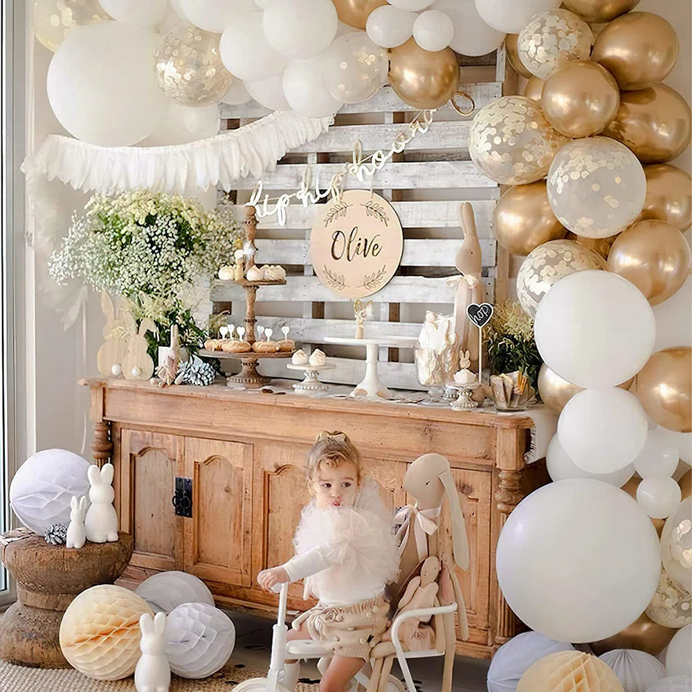 Retro Latex Balloons – 5/10/12/18 Inch White, Sand, Pink, Coffee & Sage Green Balloons for Birthday, Baby Shower & Wedding Decor