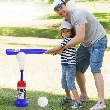 Kids Automatic Baseball Launcher Toy – Interactive Batting Practice Pitching Machine Set for Outdoor Parent-Child Play Gift