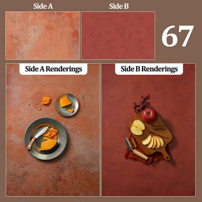 Double-Sided Wood Grain & Marble Photography Backdrop Board 57 × 87 cm – Waterproof Photo Background for Product Photography