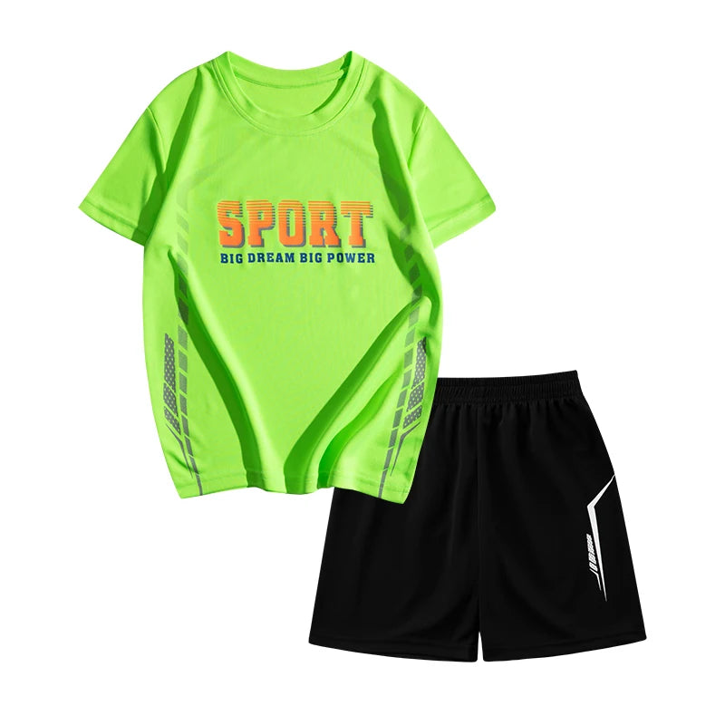 Maillot et short de football pour enfants Ensemble d'entraînement 2 pièces pour garçons