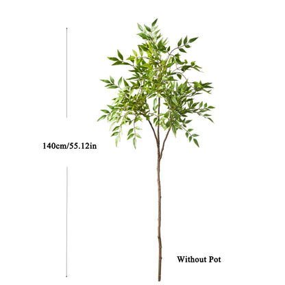75-140cm Artificial Nandina Plant – Realistic Faux Tropical Palm Bamboo Leaves for Home, Garden, Office, Balcony & Indoor Outdoor Décor