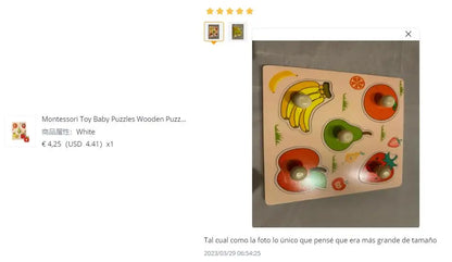 Jouet de puzzle en bois Montessori pour bébé – Jeu d'apprentissage éducatif pour les tout-petits de 1 à 3 ans, activité de développement cérébral d'association de formes pour enfants, cadeau d'anniversaire et jouet d'apprentissage précoce